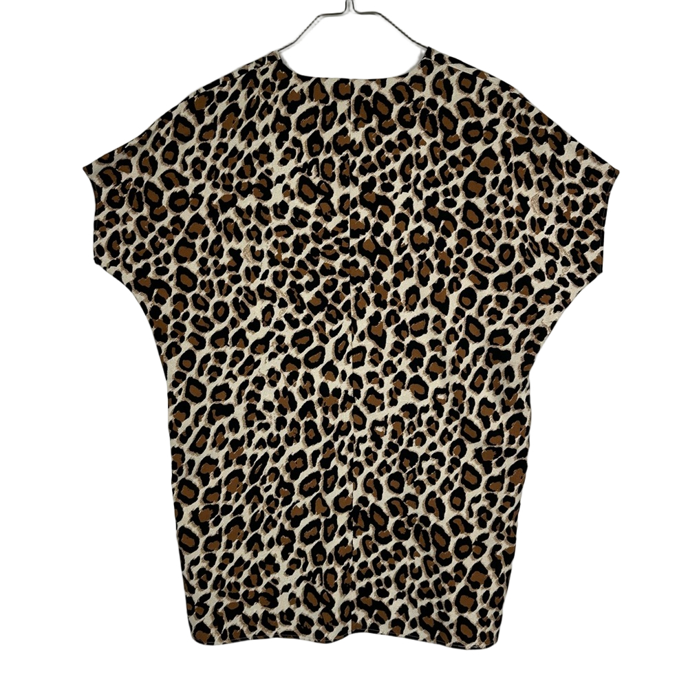 Chico's Petite Leopard Print Tunic Dress Chic Style Size 0 - Picture 3 of 7